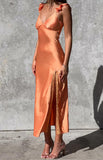 Wendy Orange Maxi Dress