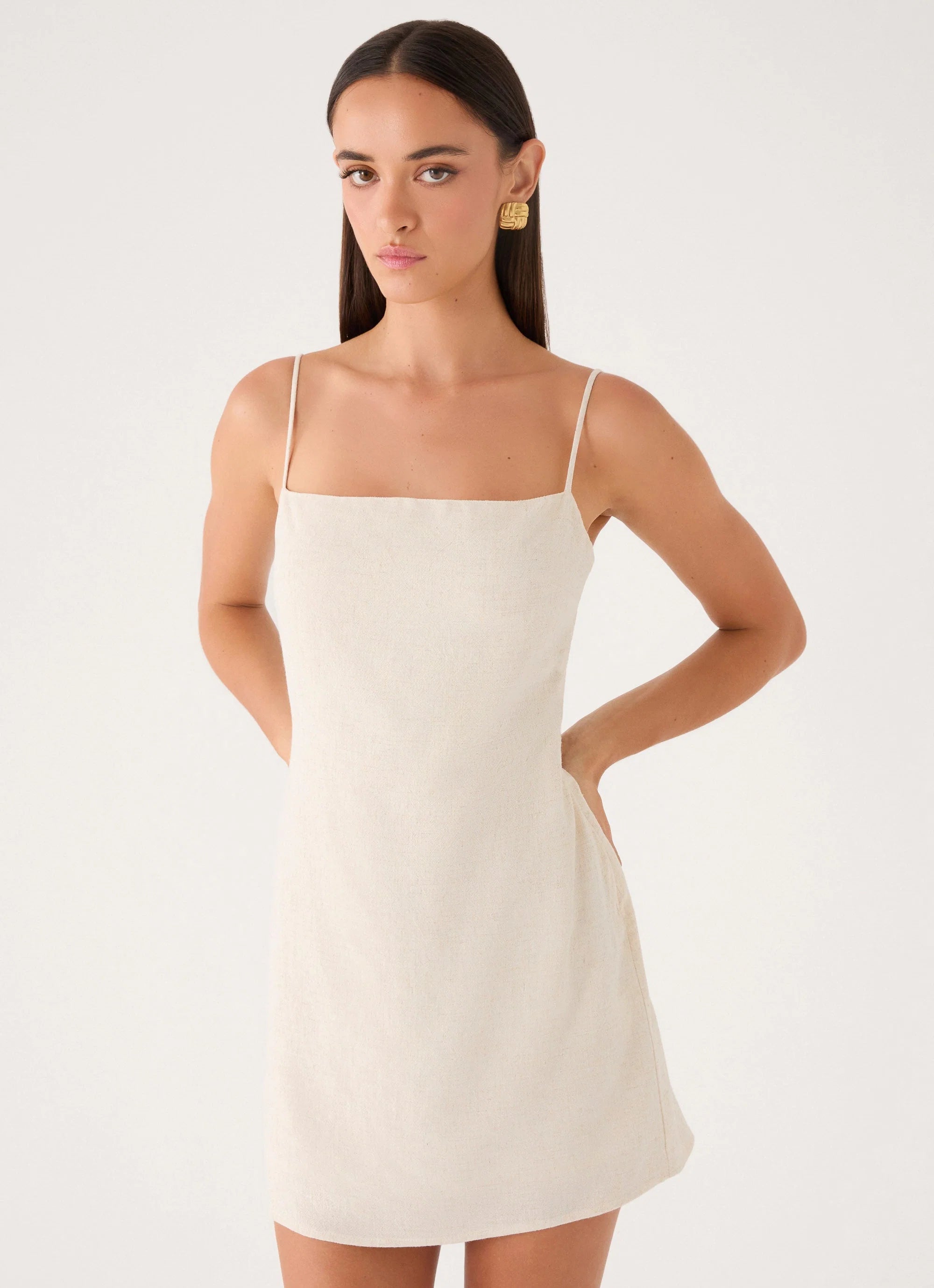 Bailee Mini Dress - Oatmeal