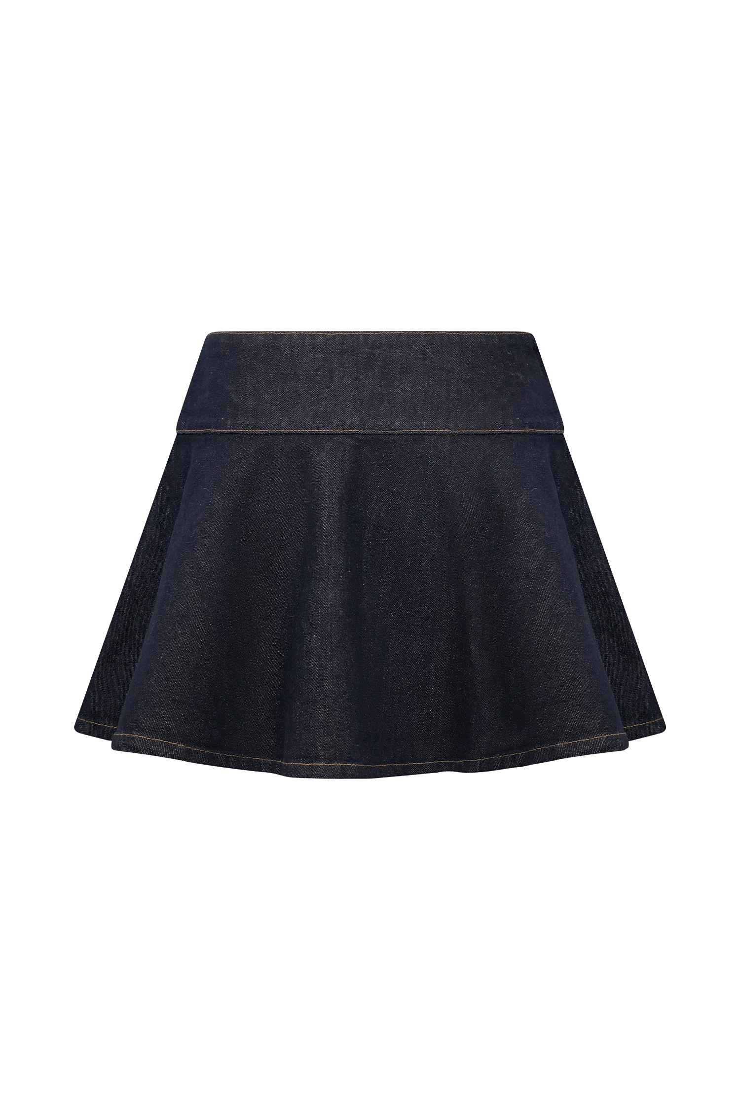 Arista Denim Mini Skirt Washed Indigo Blue