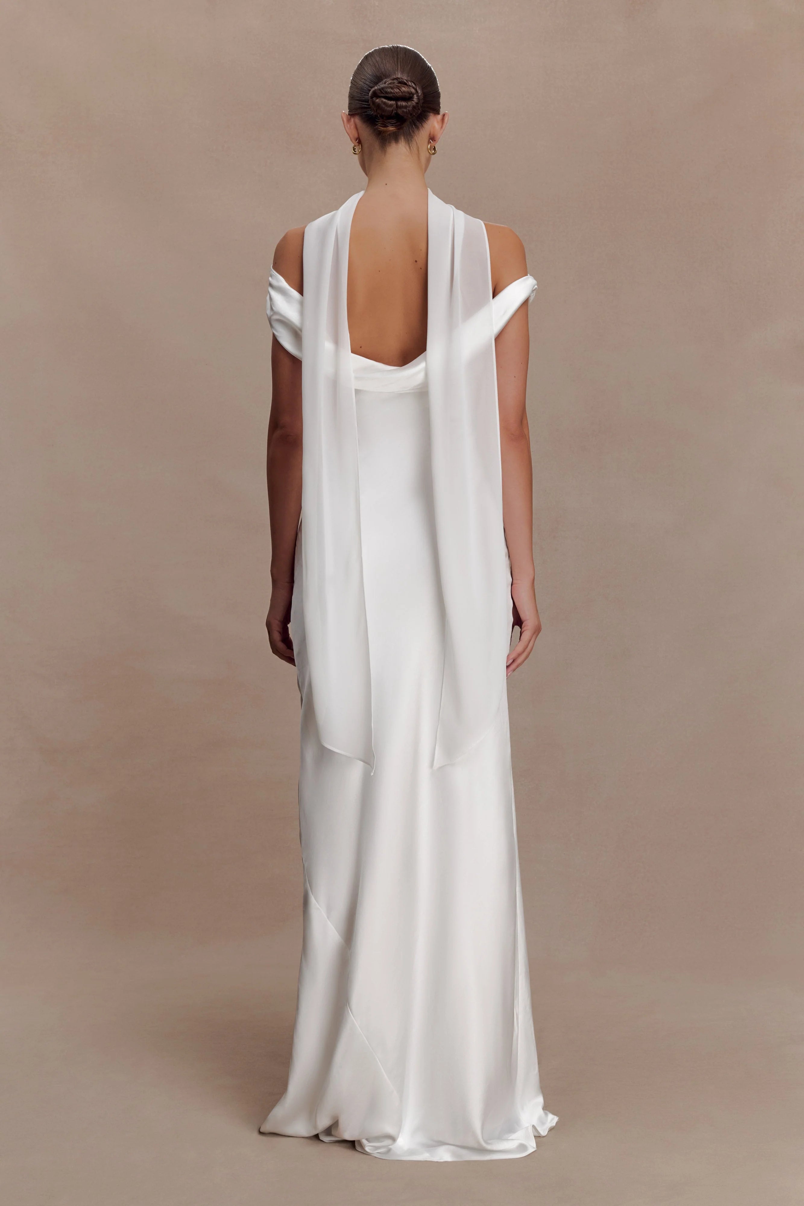Marla Chiffon Scarf Ivory