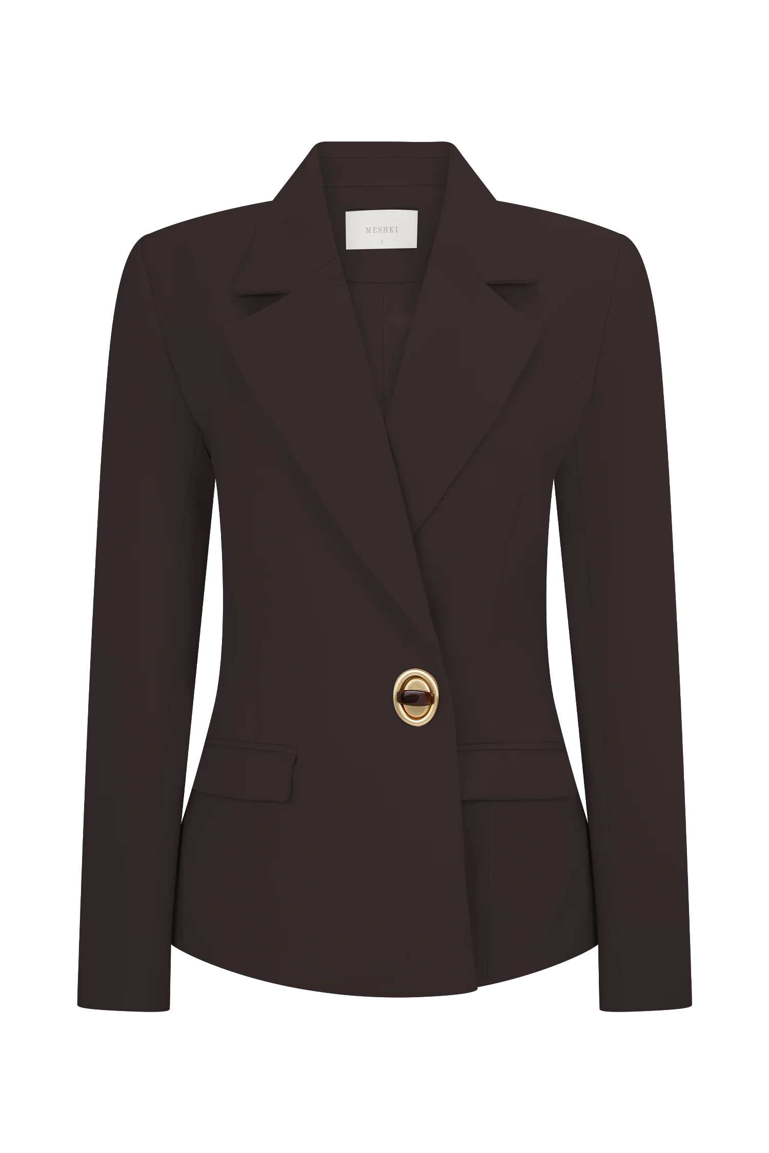 Max Cinched Waist Blazer Chocolate