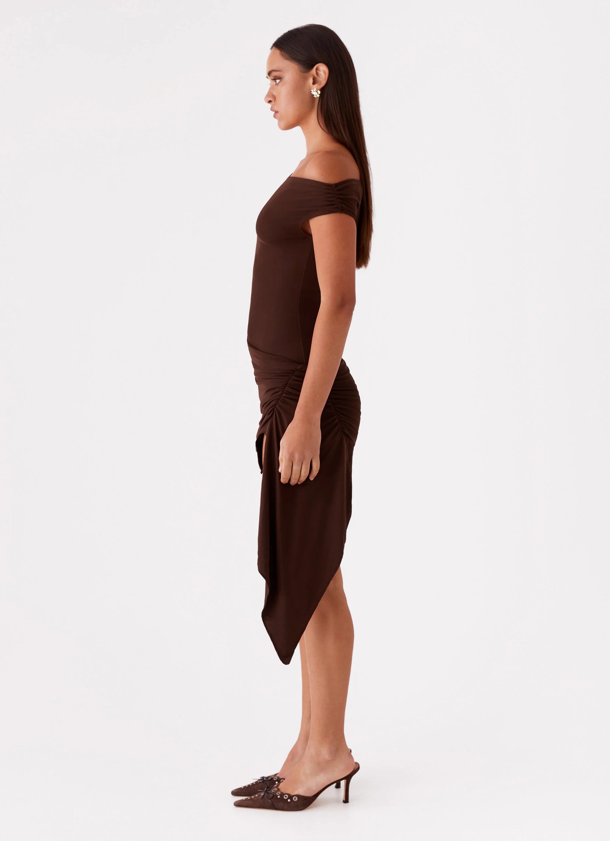 Shauna Mini Dress Chocolate