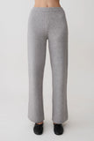 Evan Knit Wide Leg Pants Grey Marle