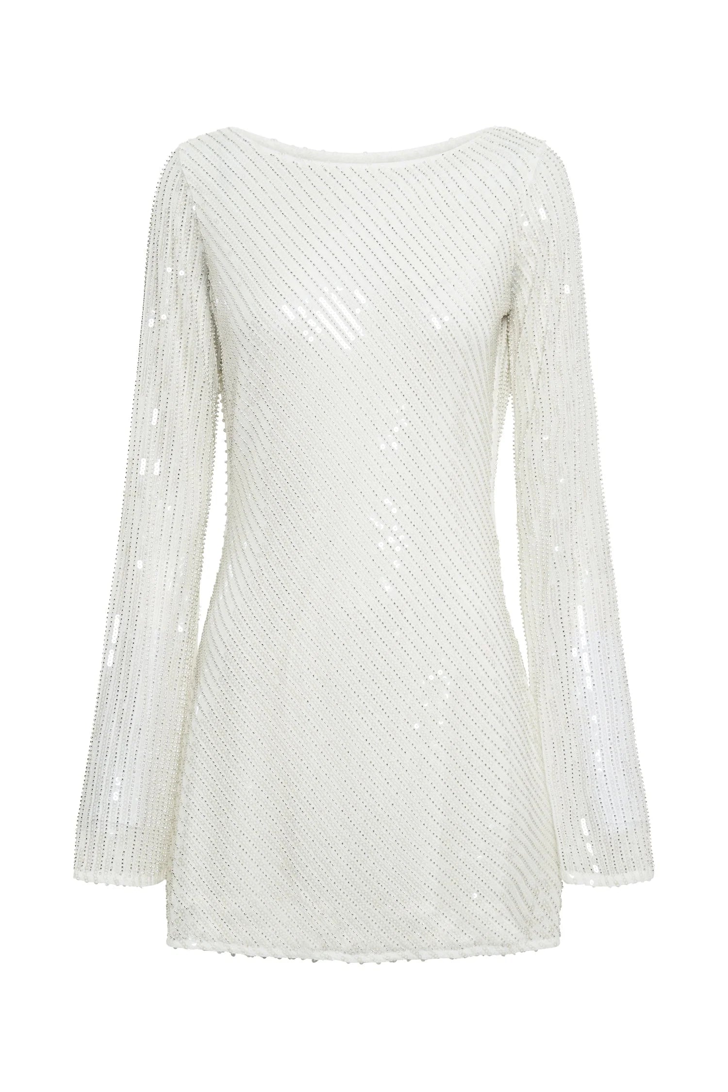 Nala Sequin Mini Dress White