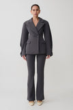 Wesley Structured Blazer Charcoal Shadow
