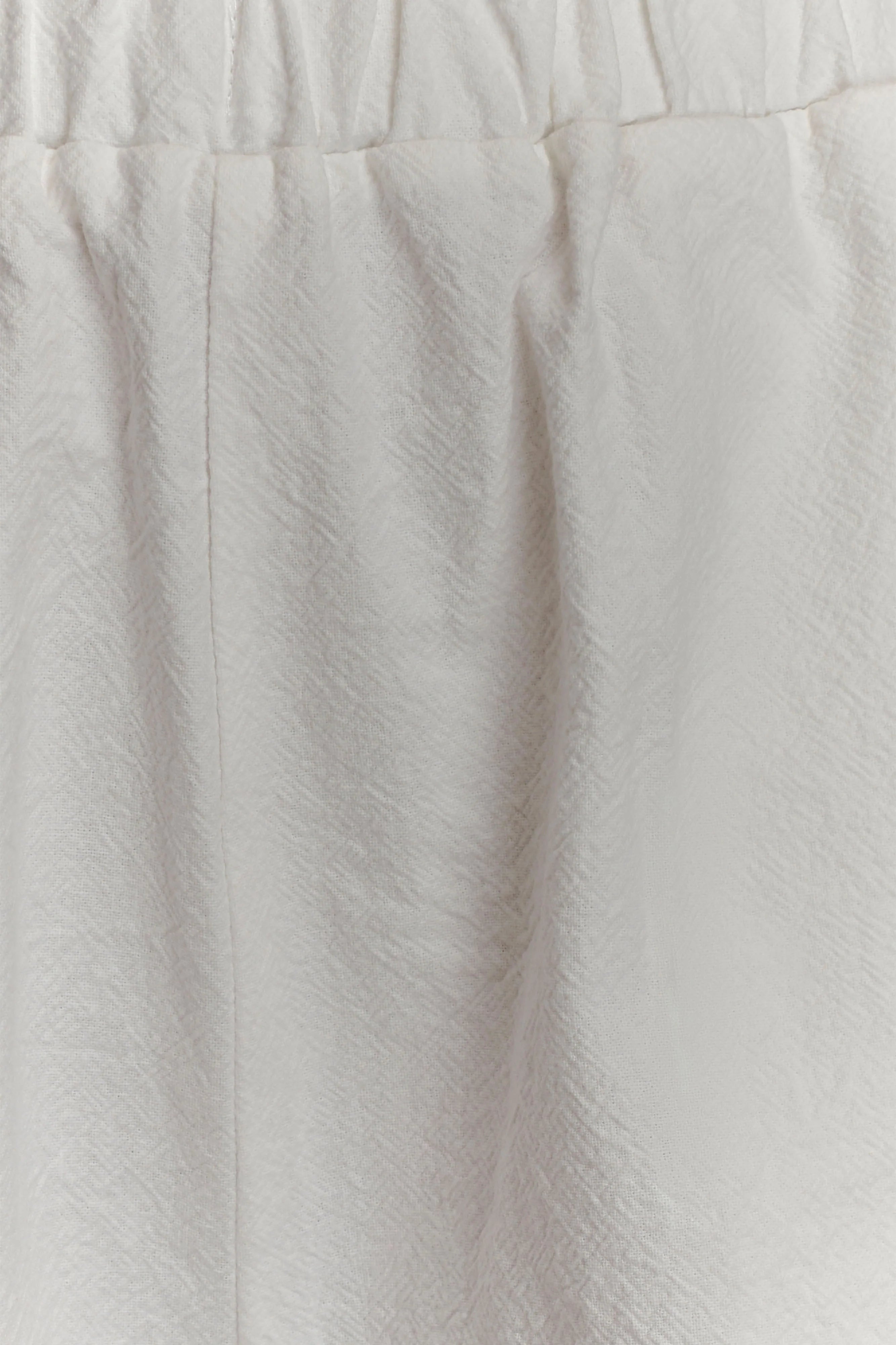 Janayia Cotton Wide Leg Pants White