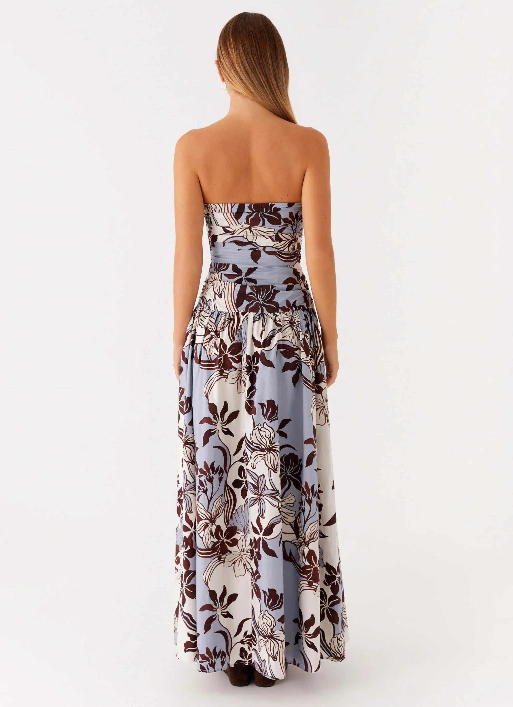 Carmel Maxi Dress Bluewood Blossom