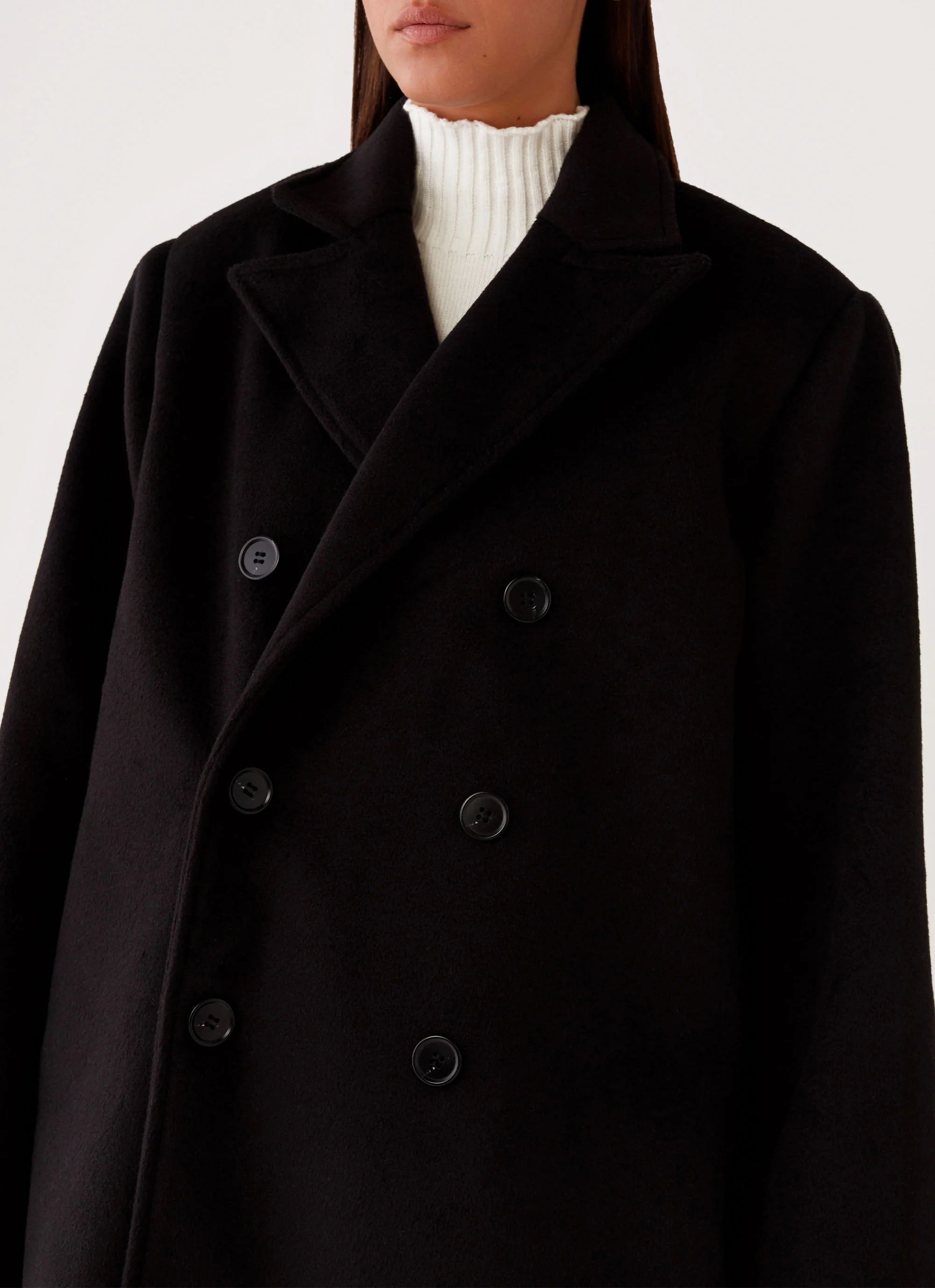 Gianni Double Breast Coat Black