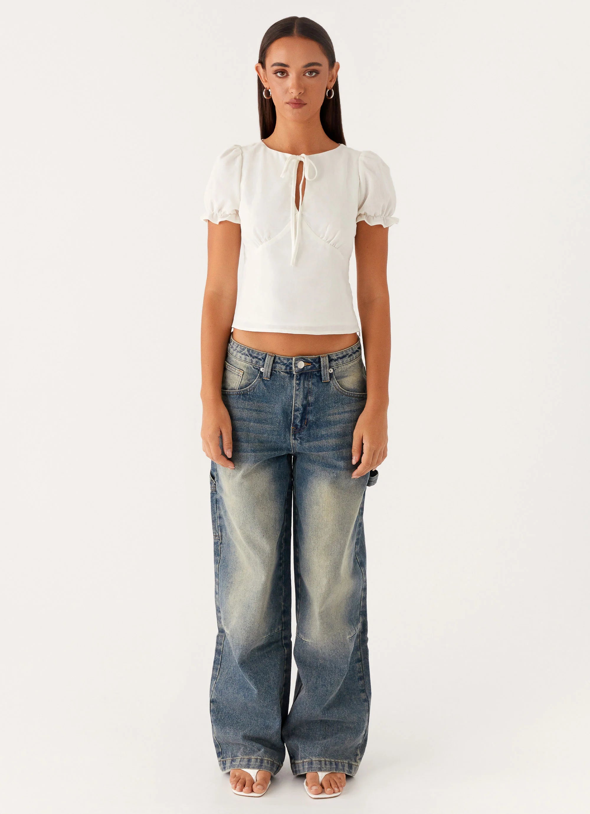 Jaylie Denim Jeans Dirty Vintage Wash