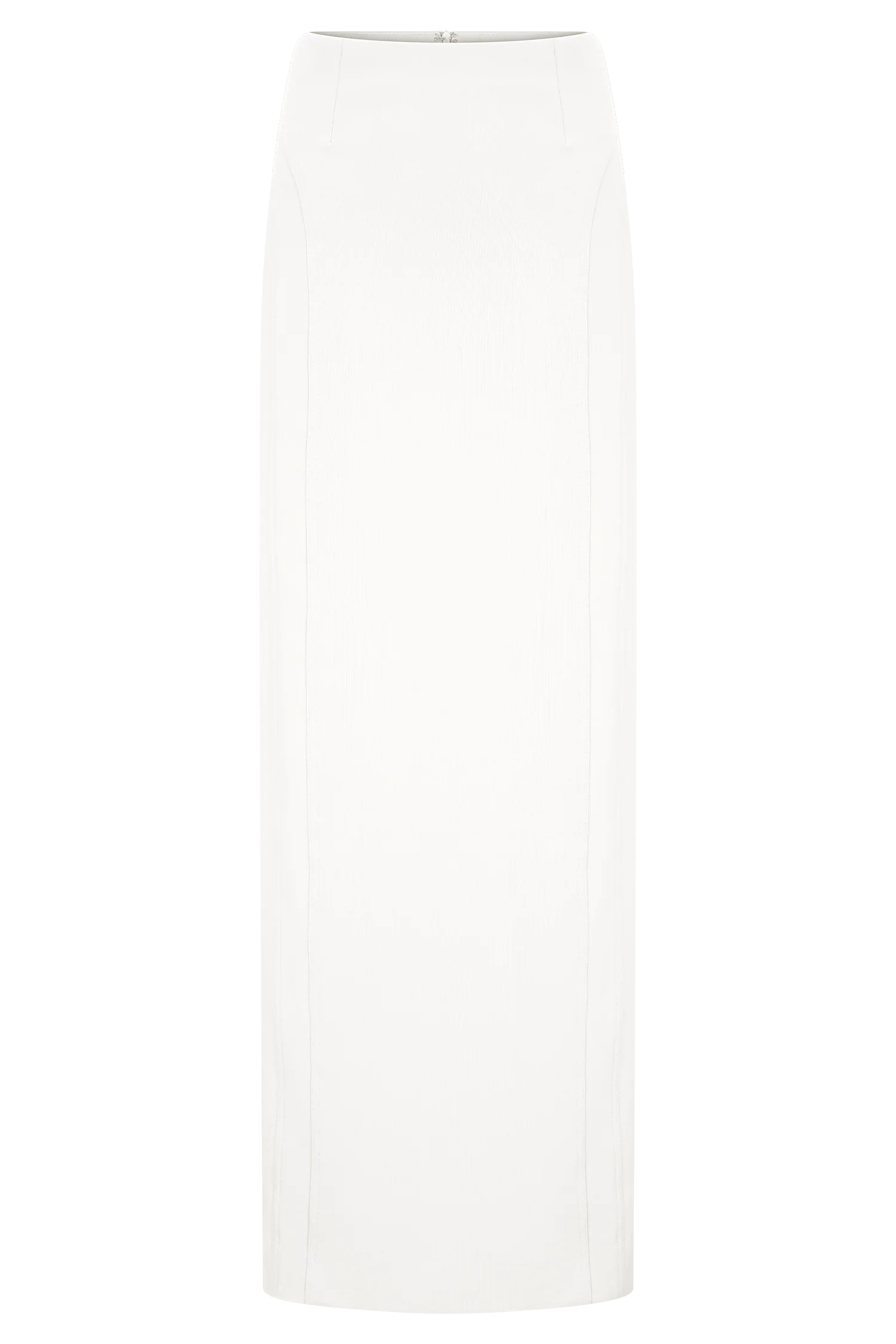 Alma High Waist Maxi Skirt White