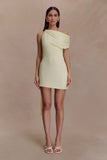 Daisie Chiffon Mini Dress Lemon
