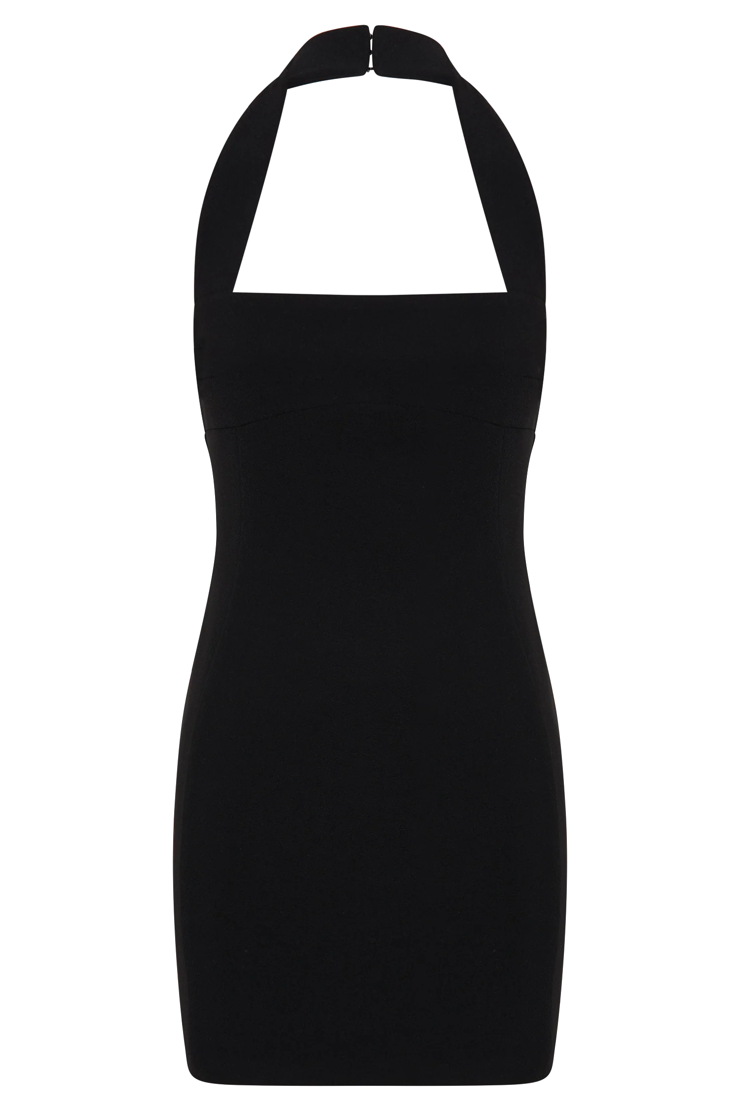 Amelita Suiting Halter Mini Dress Black