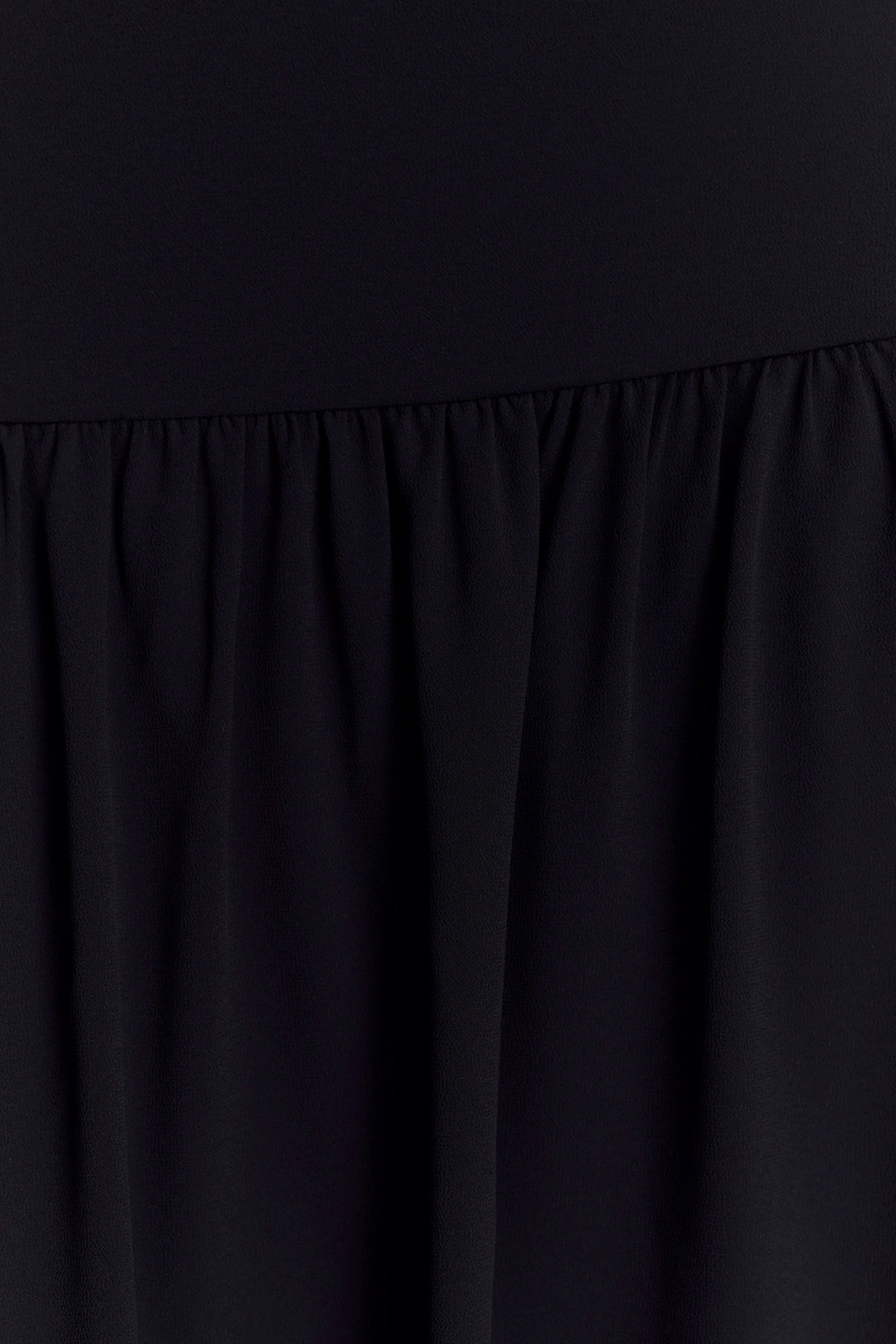Georgina Chiffon Midi Dress Black