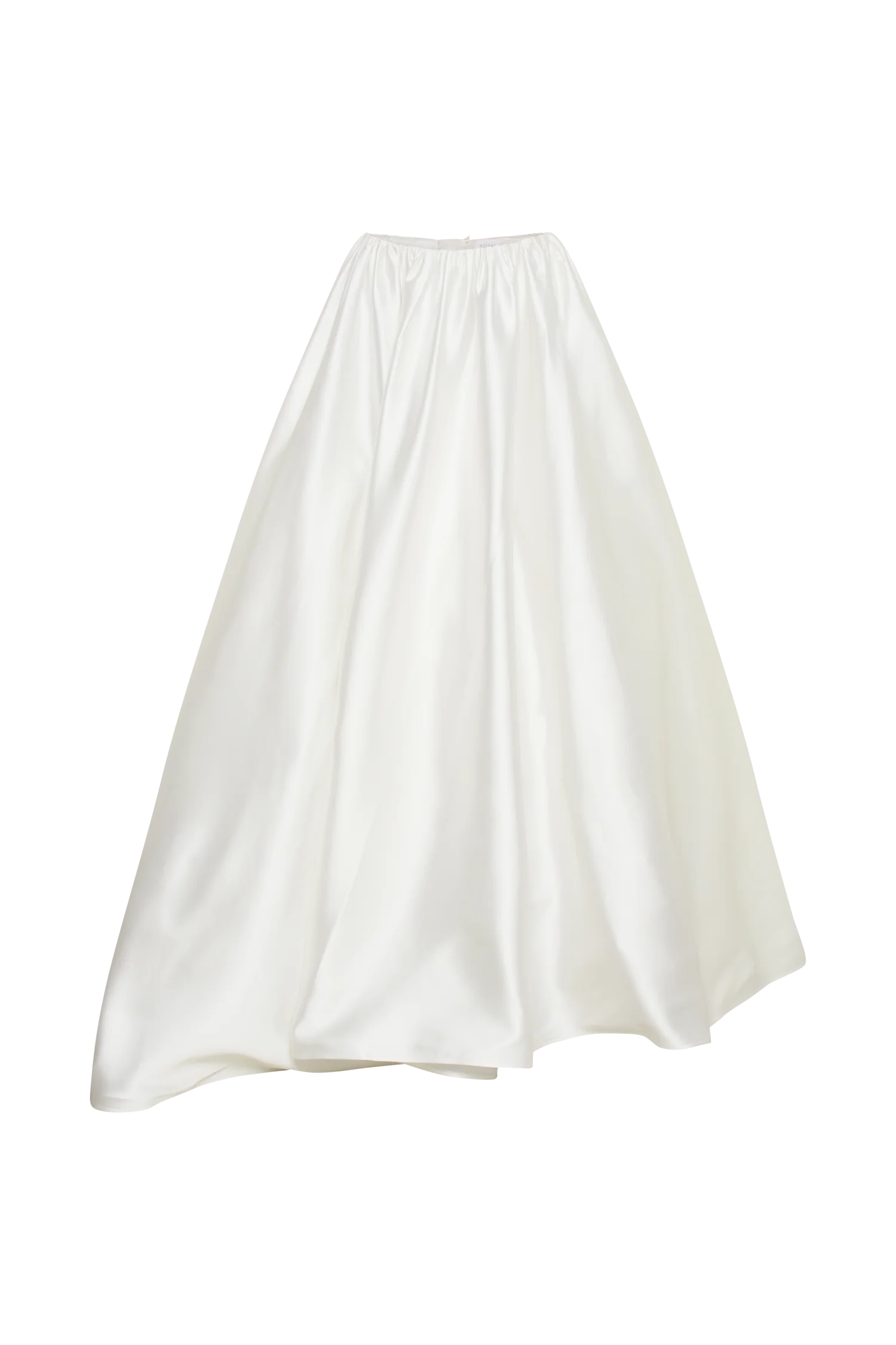 Kelsey Satin Maxi Skirt White