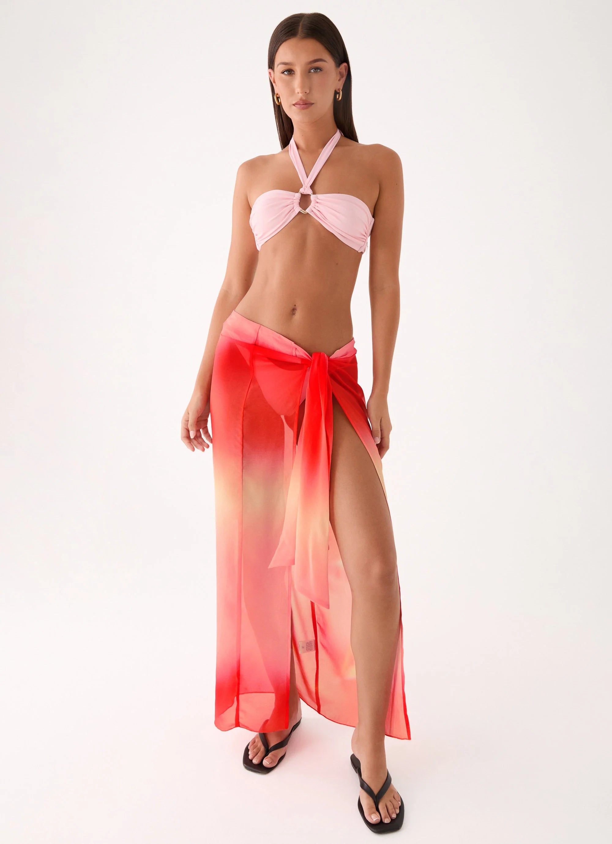 Low Tide Sarong Maxi Skirt Sunburnt Petal