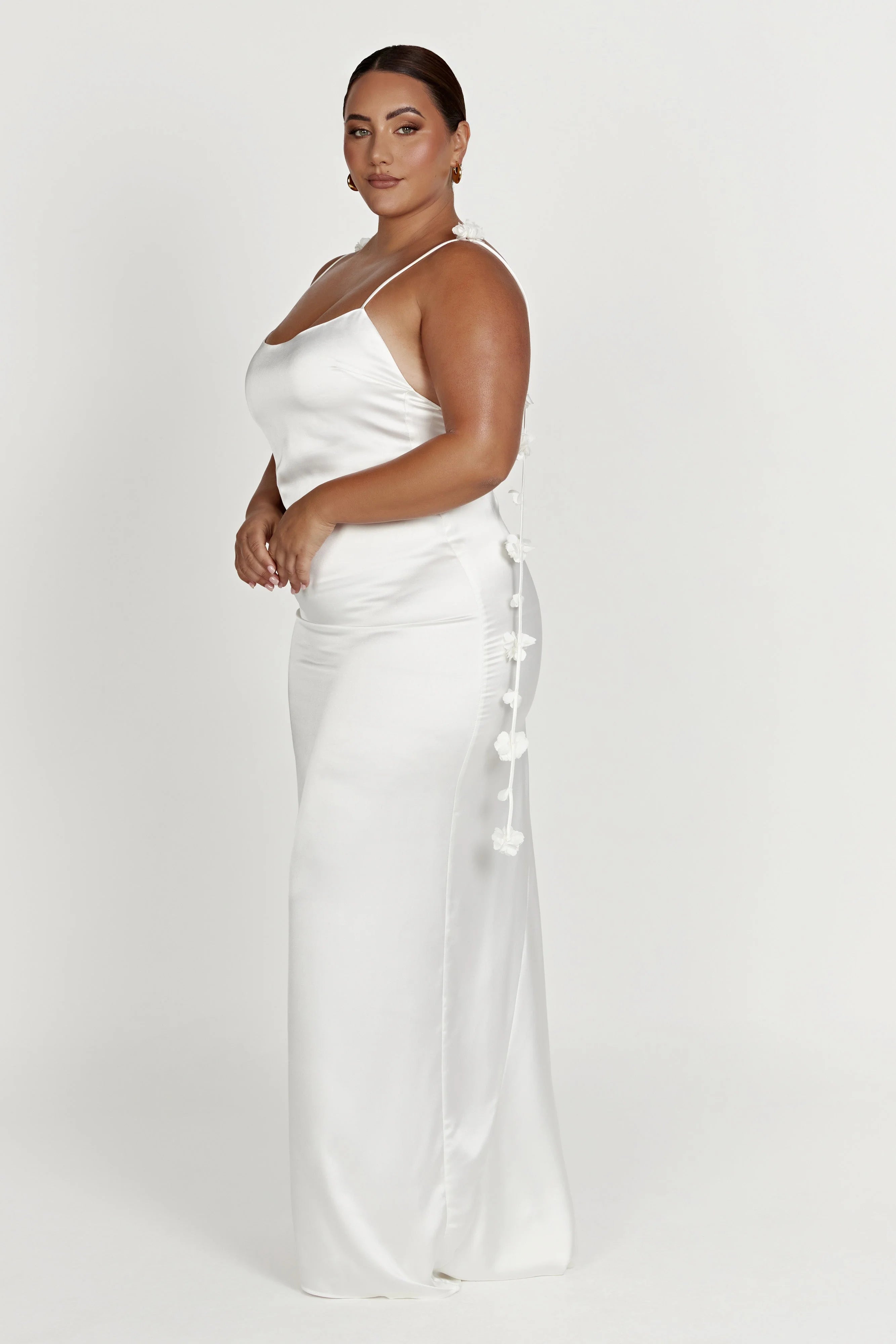 Elenora Rose Gown White