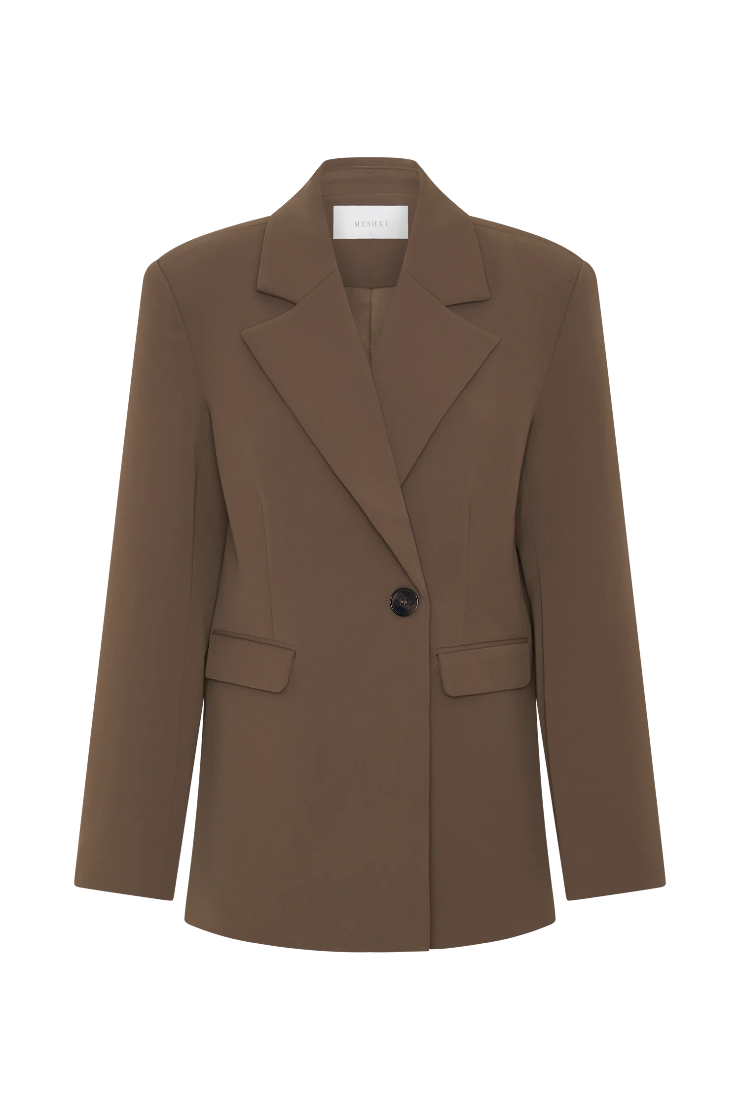 Mateo Oversized Blazer Cacao Brown