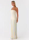 Otillie Knit Maxi Dress Yellow