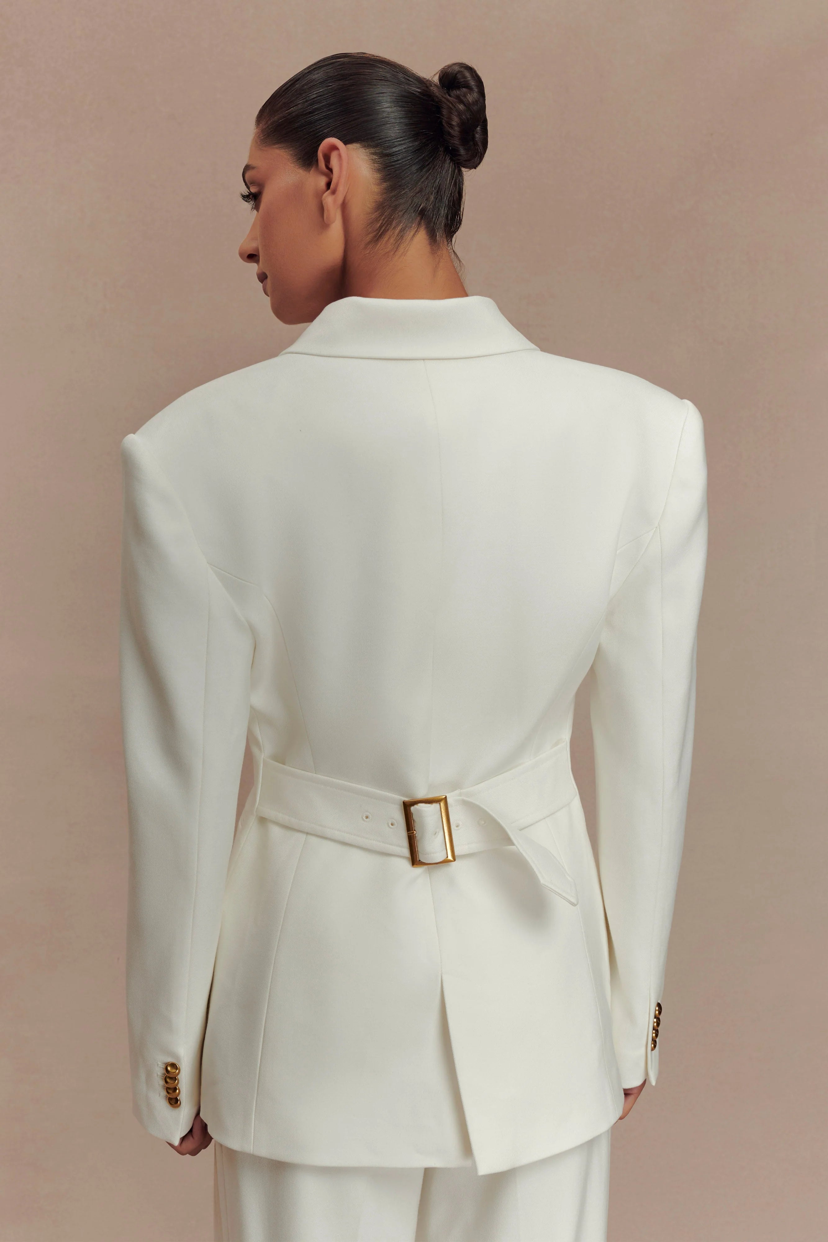 Bellamy Cinched Blazer Ivory