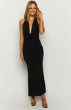 Aura Black Maxi Dress