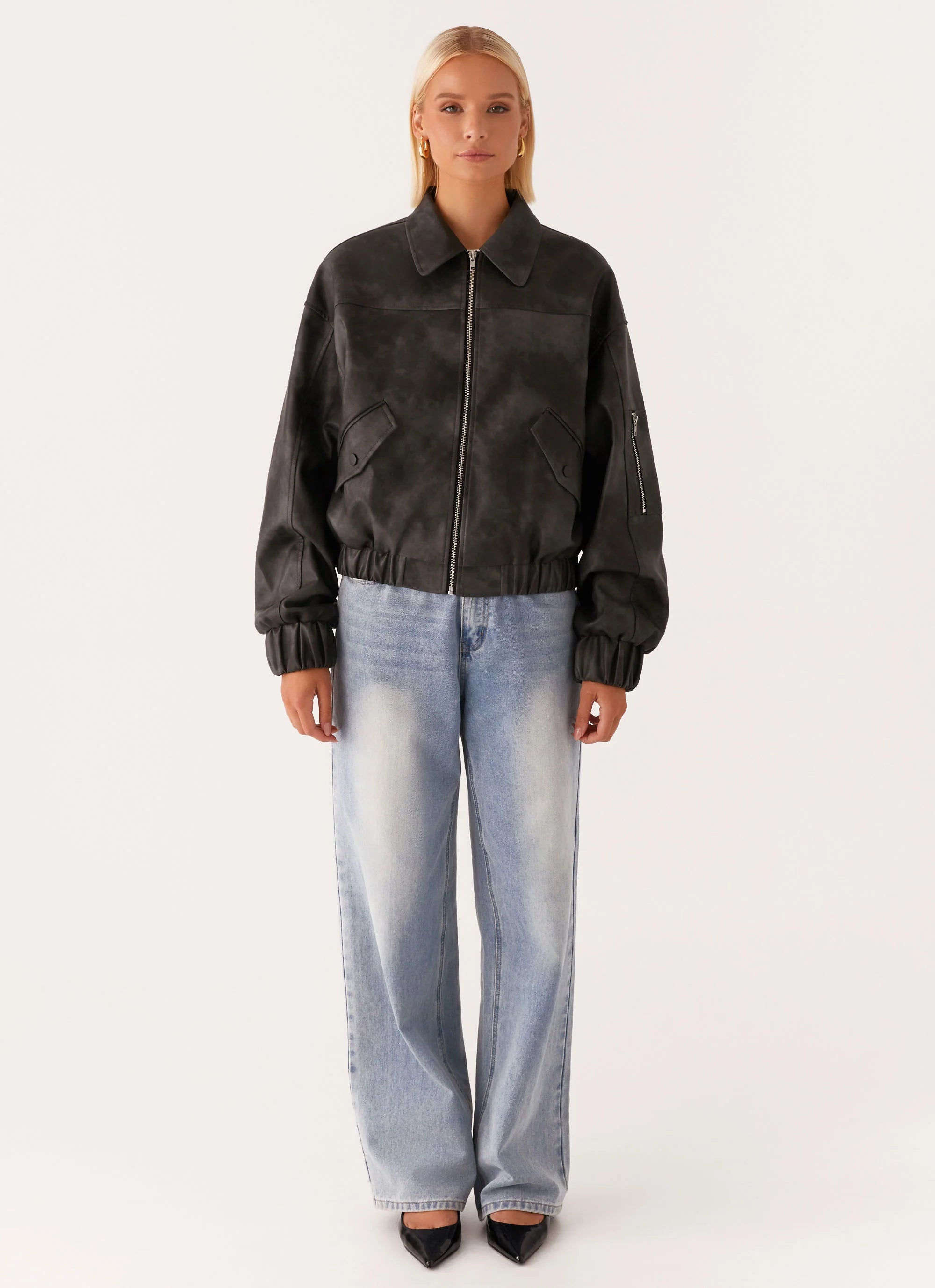 Washington Bomber Jacket Black