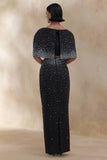 Fabiana Black Hand Embellished Maxi Skirt
