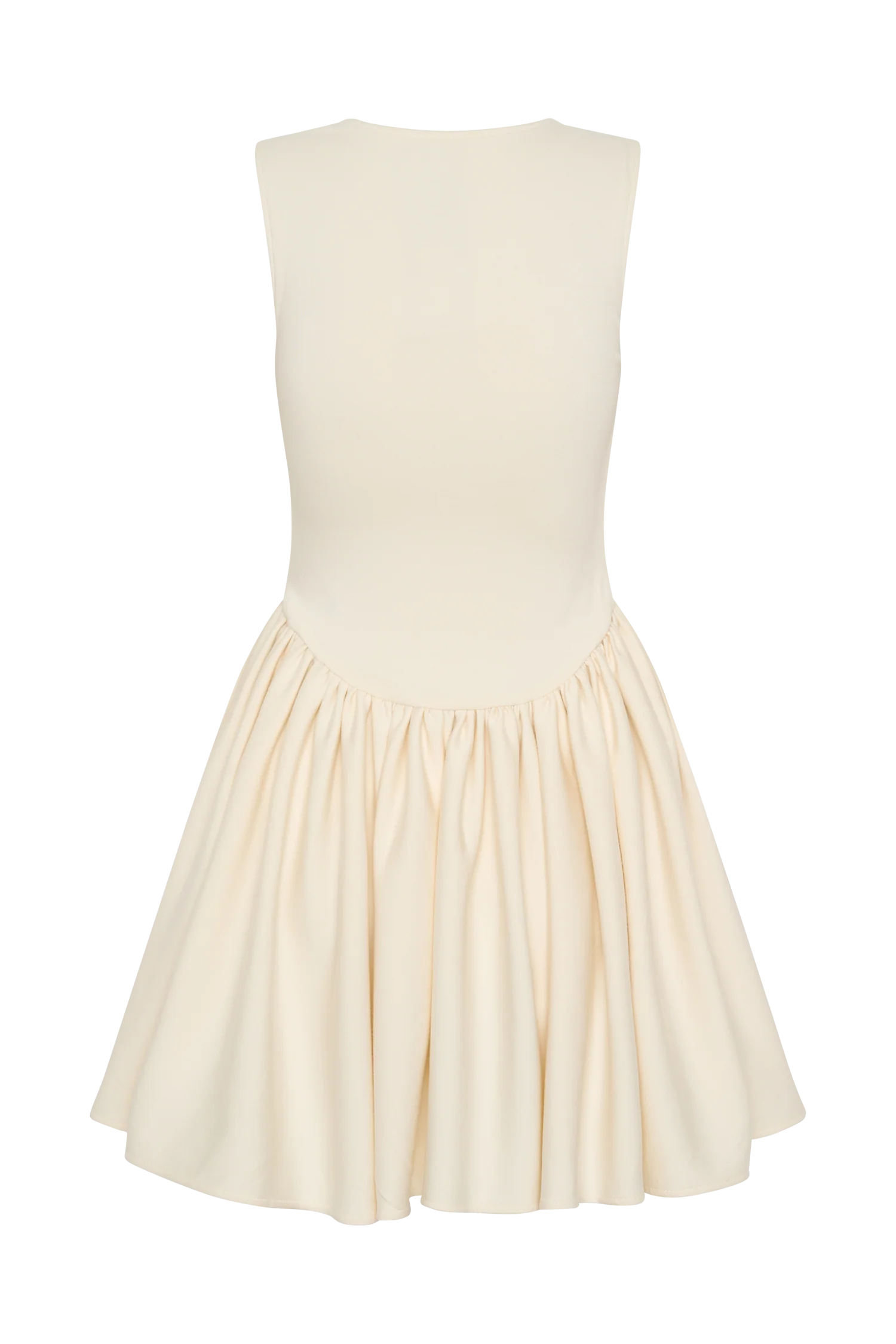 Sharon Scuba Jersey Mini Dress Ivory