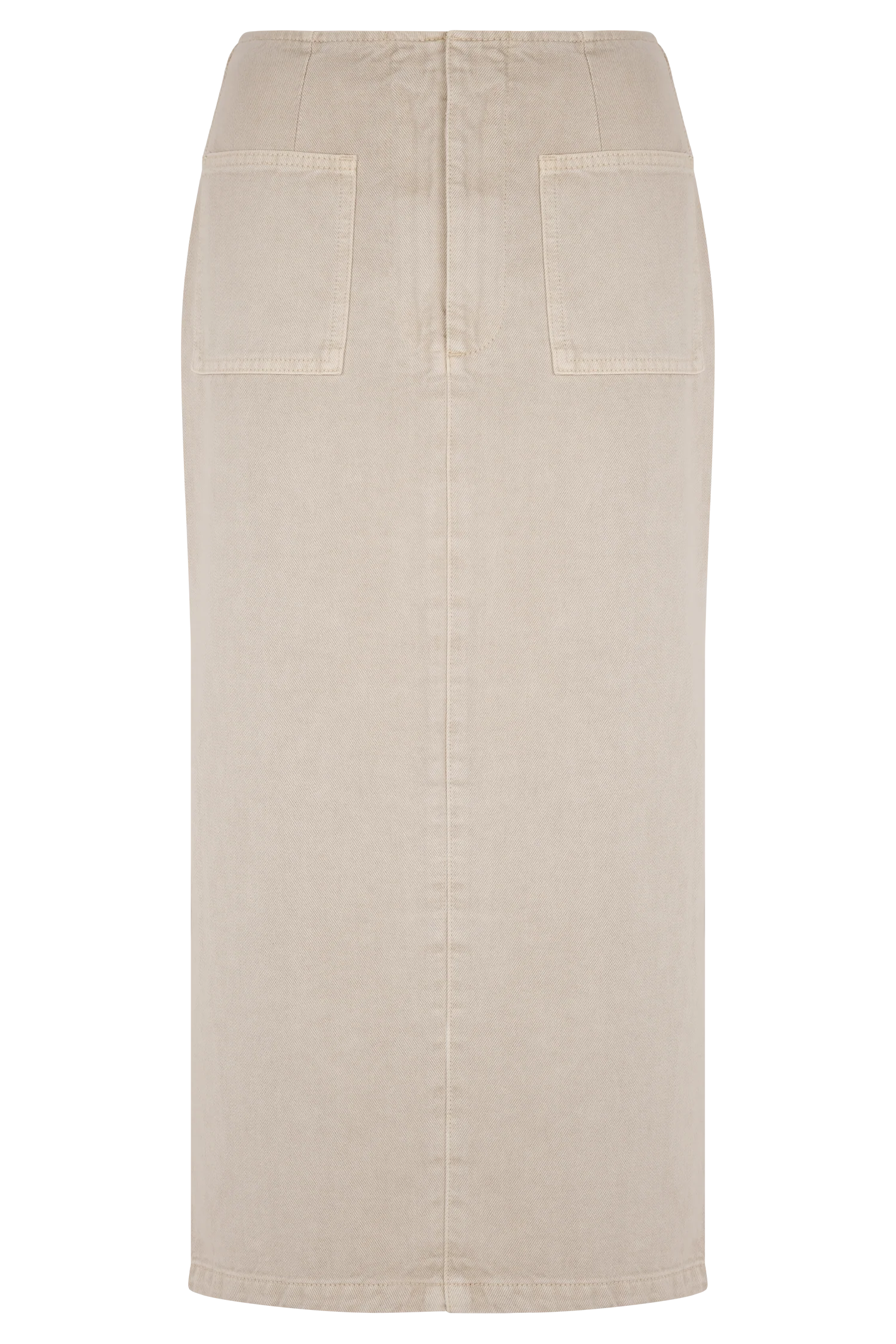 Fallon Denim Midi Skirt Stone Wash