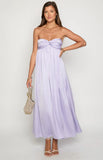 Maiana Lilac Strapless Maxi Dress