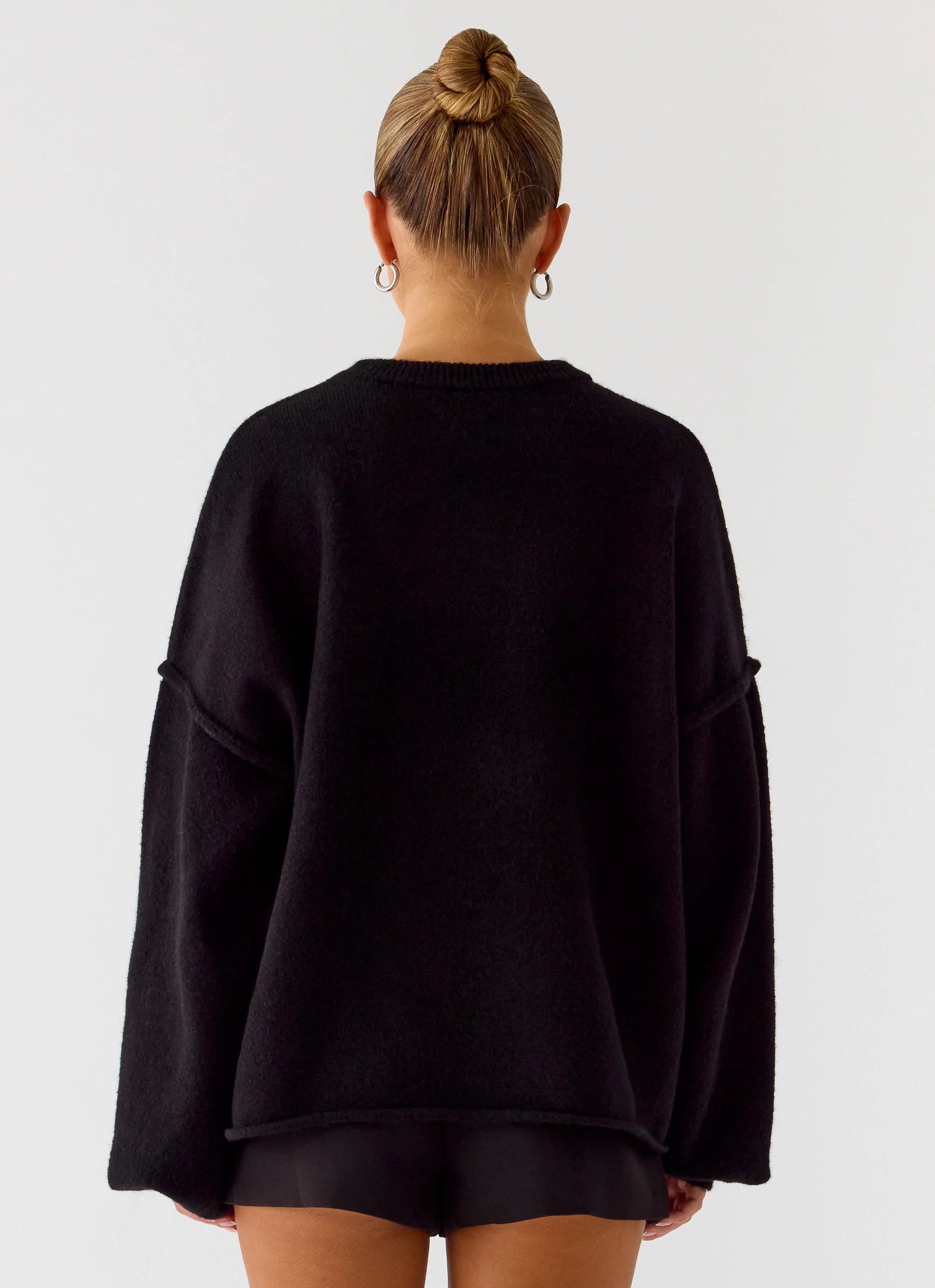 Jack Oversized Knit Sweater Black