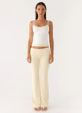Renae Low Rise Pants Baby Yellow