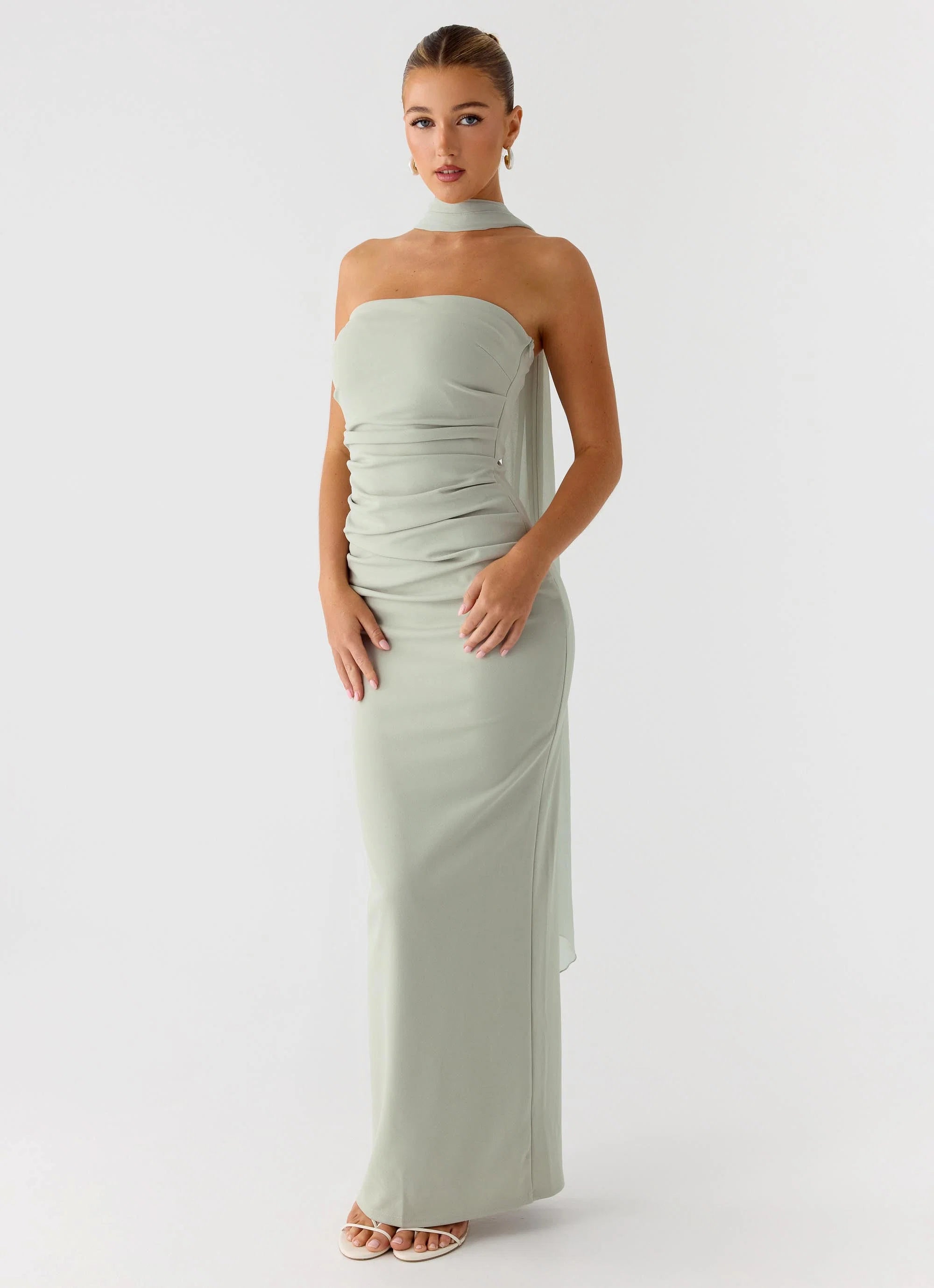 Libra Maxi Dress Pastel Sage