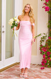 Ella Light Pink Off Shoulder Prom Dress