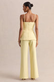 Malou Lemon Tailored Trousers