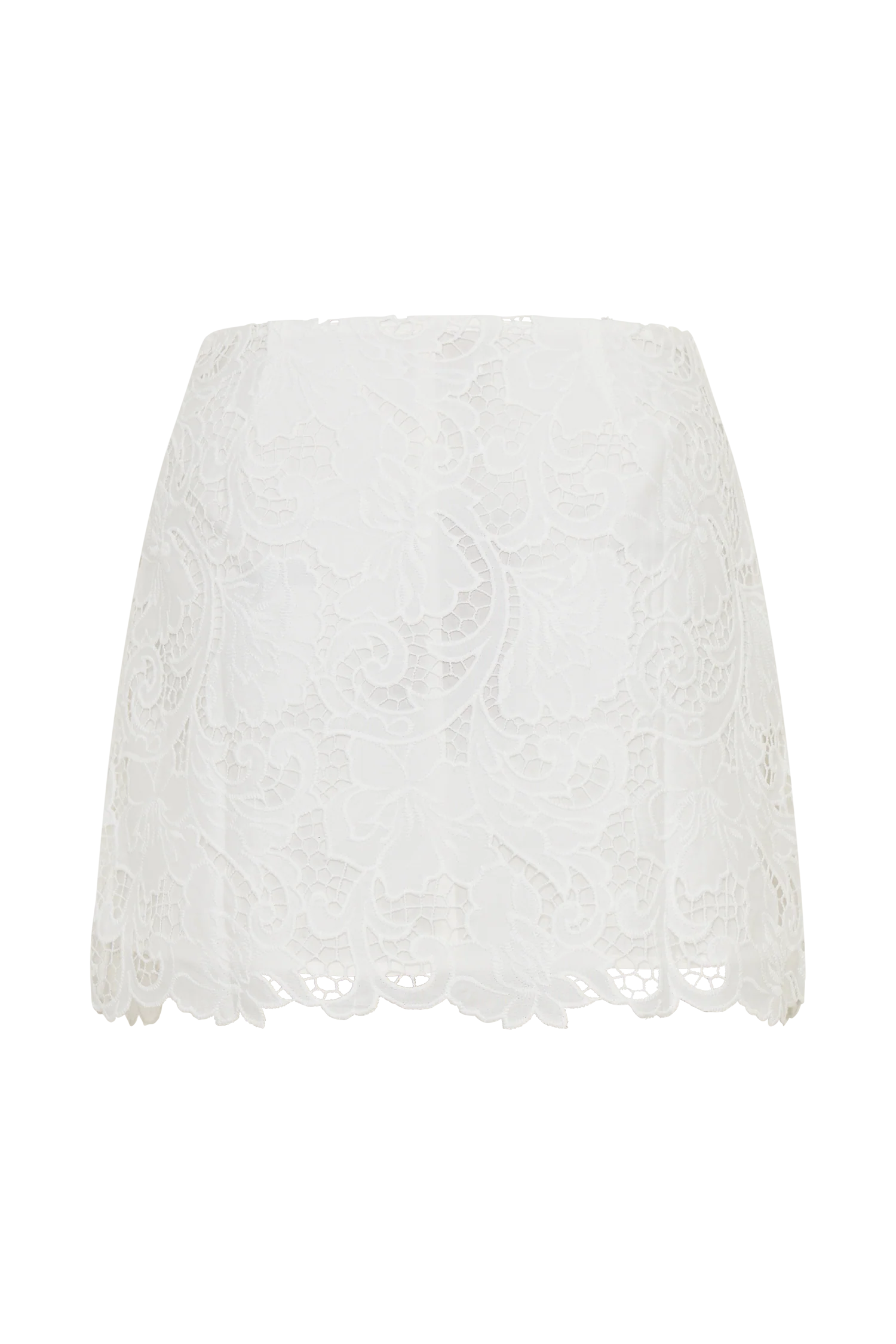 Tessa Broderie Mini Skirt White