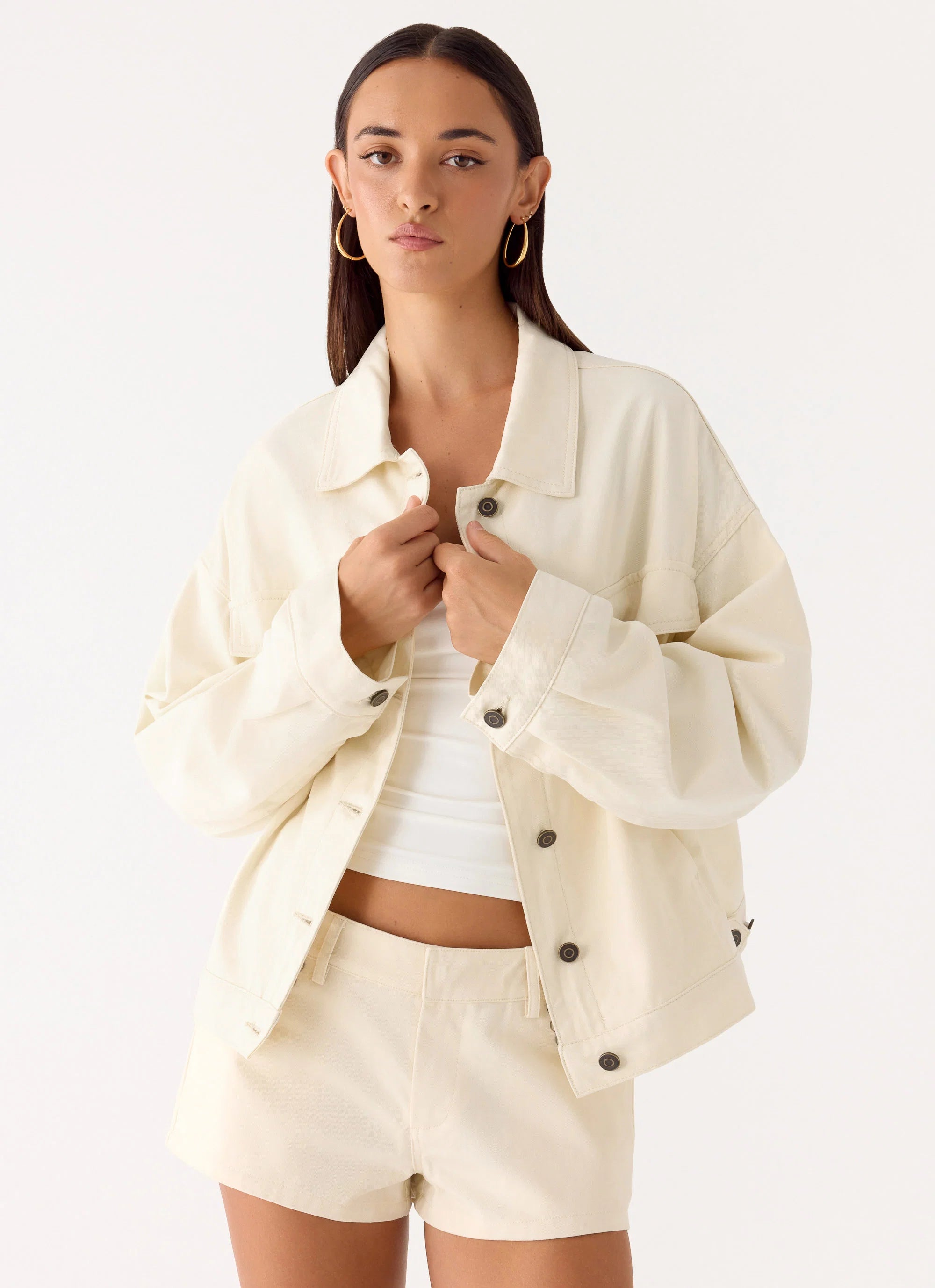 Lewis Drill Jacket Ivory