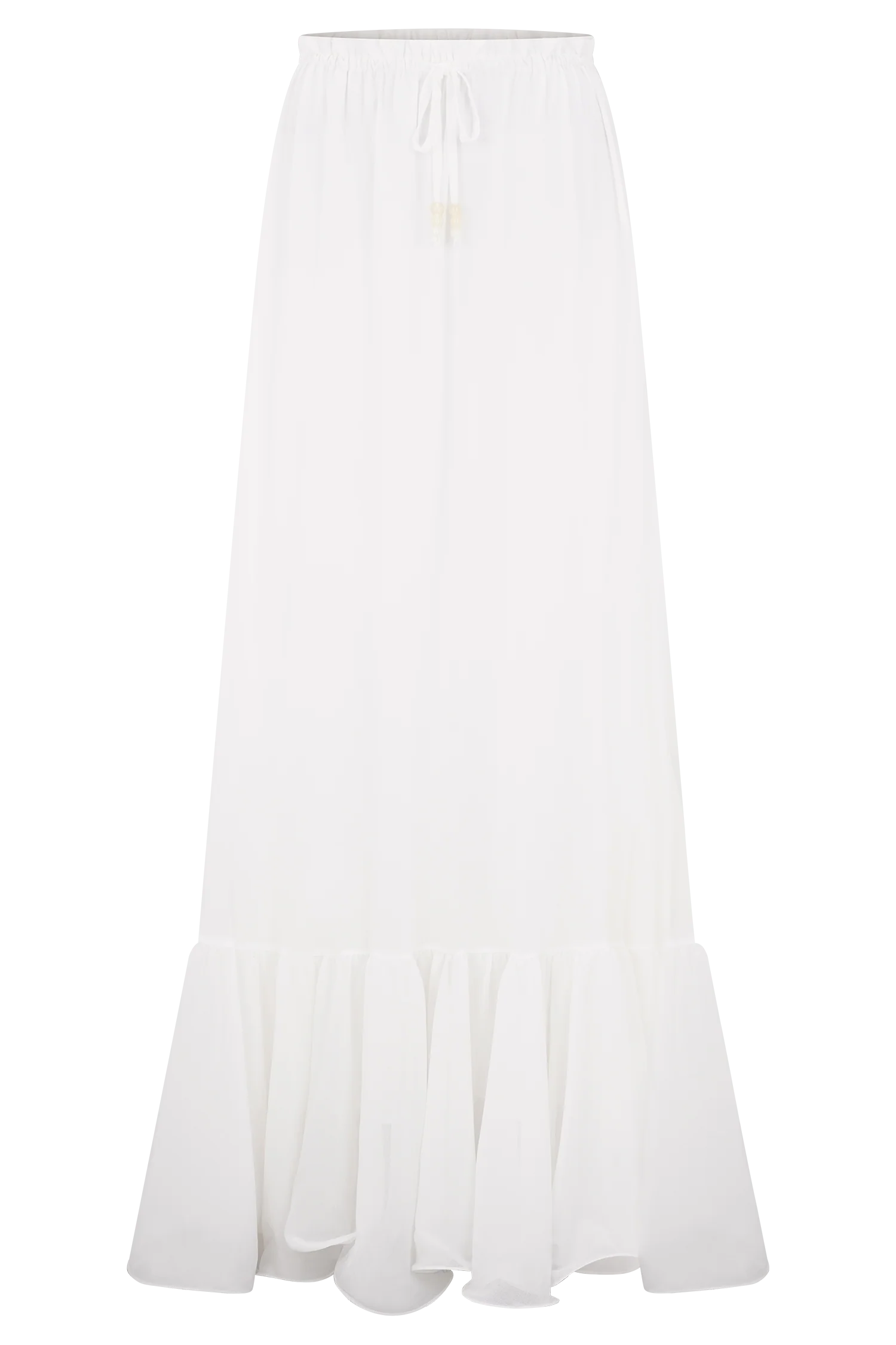 Carlie Chiffon Maxi Skirt Ivory