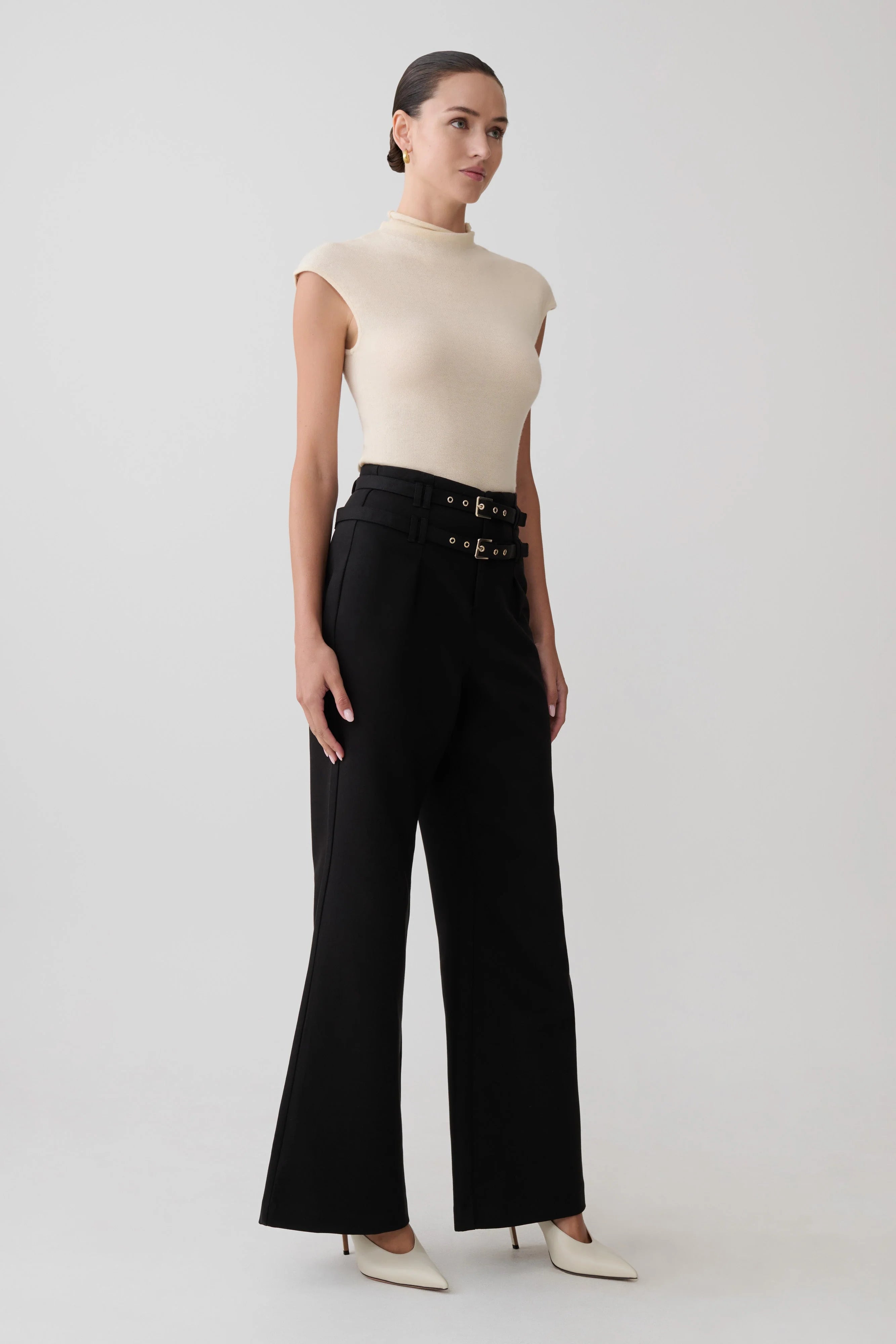 Sonny Short Sleeve Knit Top Cream