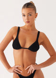 Croatia Bikini Top Black