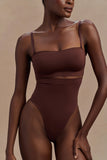 Saria High Waist Shapewear Briefs Espresso