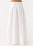 Jayne Maxi Skirt White