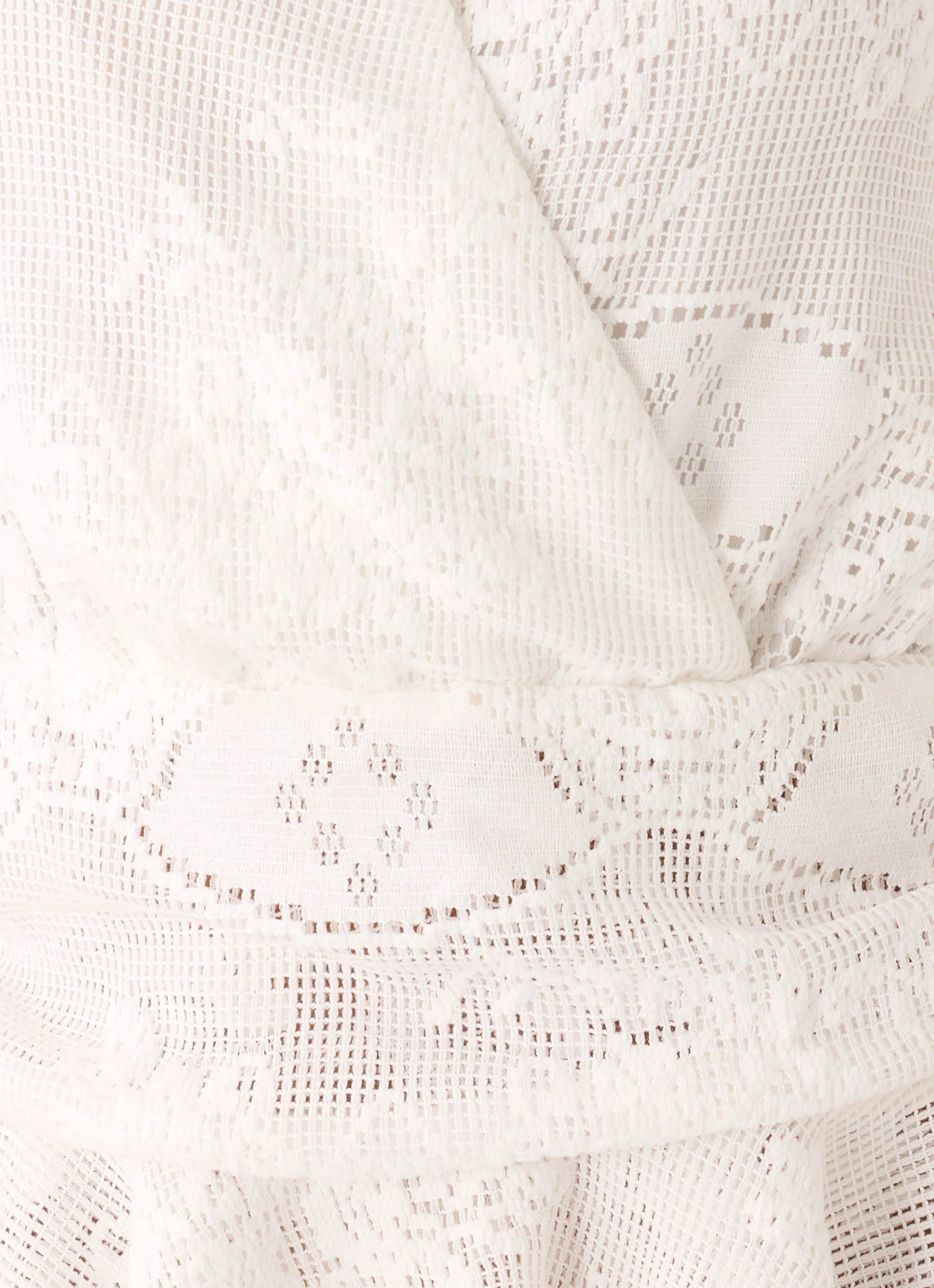 Jovanna Lace Mini Dress - White