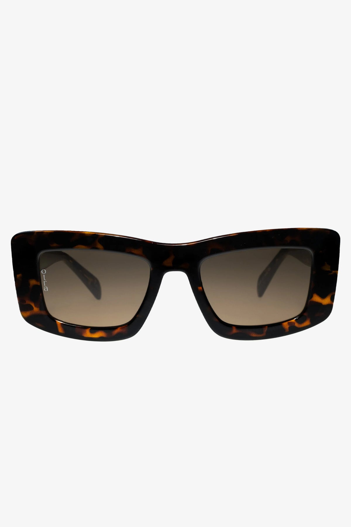 Marsha Otra Tortoiseshell Thick Cat Eye Brown Tinted Sunglasses