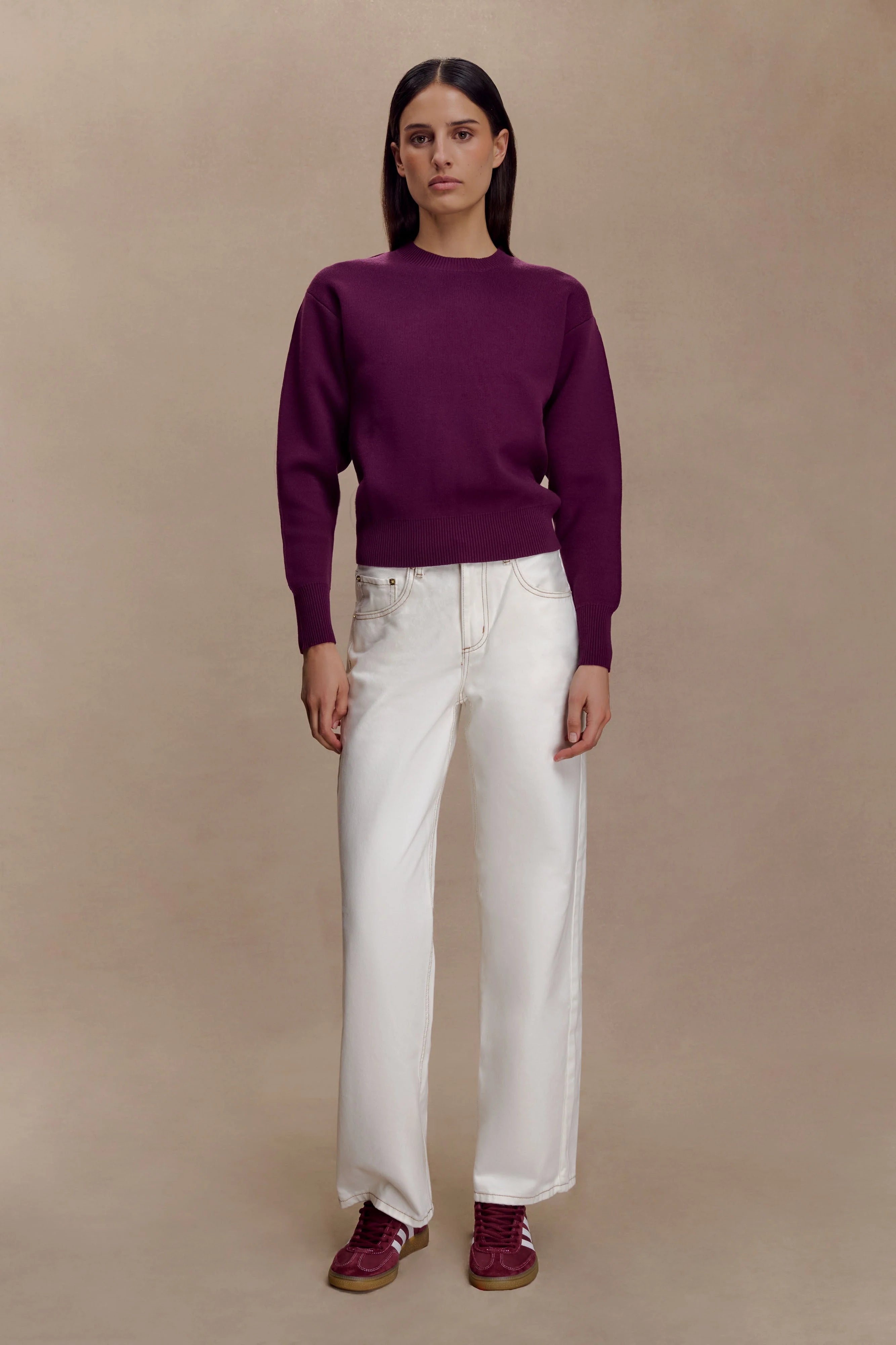 Braxton Cozy Knit Jumper Plum