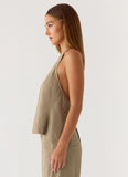 Ingrid Top - Sand Brown