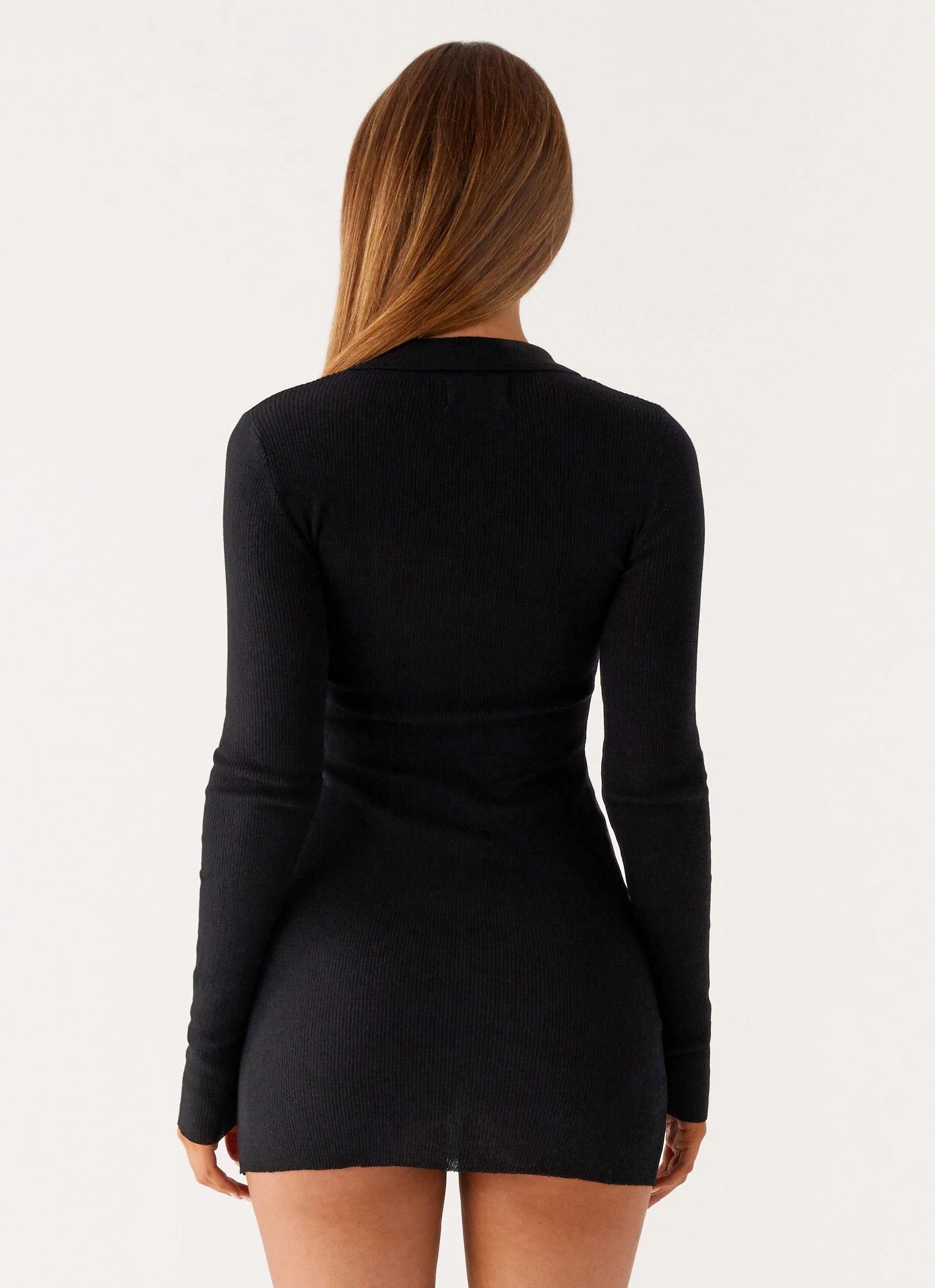 Off Duty Polo Dress Black