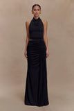 Calandra Slinky Maxi Skirt Black