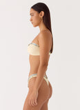Nixie Strapless Bikini Top Yellow