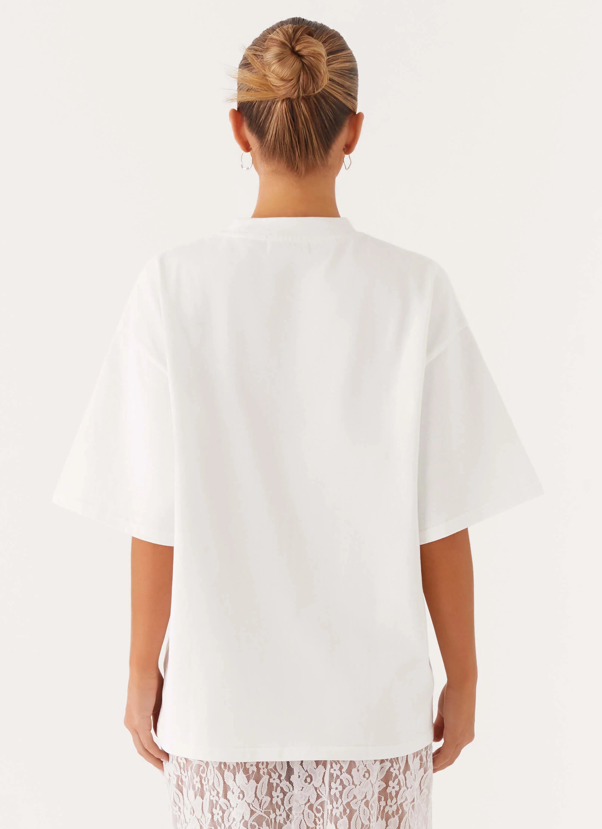 Signature Oversized Tee White