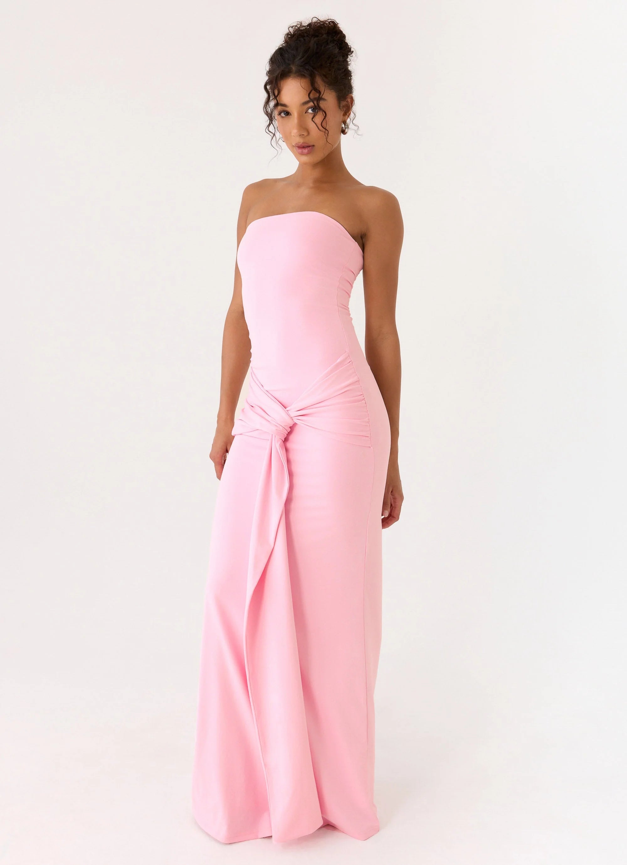 Sandrine Strapless Maxi Dress Pink